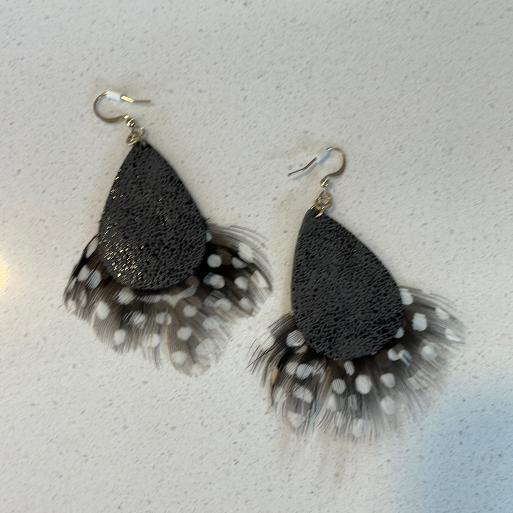 T Blue boutique earrings. Worn a few times.